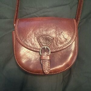 Verapelle Italiana Brown Leather Crossbody Bag